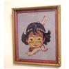Image 1 : Large Needlework Picture Native Baby #2357025