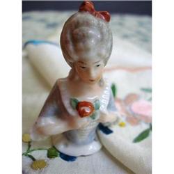 PRETTY MINIATURE PIN CUSHION HALF DOLL  #2357030