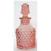 Image 1 : Pink Depression Glass Hobnail Perfume Bottle #2357510