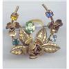 Image 1 : SALE Rhinestone half Circle Pin Signed #2357690