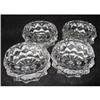Image 1 : Four Fostoria American Crystal Open Salt Dips #2357787
