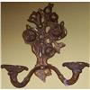 Image 1 : Continental Bronze Floral Motif Sconce #2357800