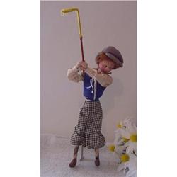 Doll 12  Klumpke Man Golfer 1960s #2357986