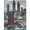 Image 1 : ORIGINAL 50s MODERNIST PRINT / COOMER/ NEW YORK#2358149