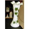 Image 1 : Hand Painted  Ivy Consolidated Glass Vase #2358154