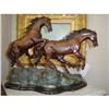 Image 1 : figural group of three horses in bronz #2369965