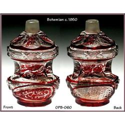 BOHEMIAN PERFUME BOTTLE BIEDERMEIER c.1850 #2370200