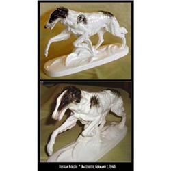 RUSSIAN BORZOI DOG FIGURINE KATZHUTTE GERMANY #2370221