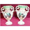 Image 1 : OLD Paris STYLE  Vases Mini. Pair - HP Scenes -#2370586