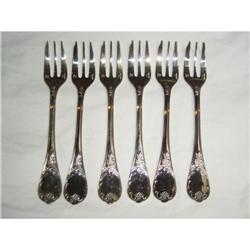 Set of six  silvver plated Christofle Oister #2370881