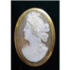 Image 1 : MUSEUM QUALITY GOLD CAMEO BROOCH #2389690