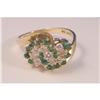 Image 1 : Emerald and Diamond Cluster Ring #2389723