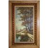 Image 1 : ORIG LANDSCAPE OIL PAINTING BIRCH TREES IN #2389935