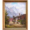 Image 1 : ORIG OIL PAINTING MOUNTAINSCAPE ZUGSPITZE #2389938