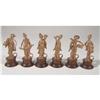 Image 1 : Set of Six Japanese Gilt Bronze Menu Holders #2389988