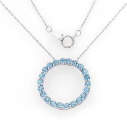 Wonderful Circle Necklace With 1.76ctw Genuine #2390339
