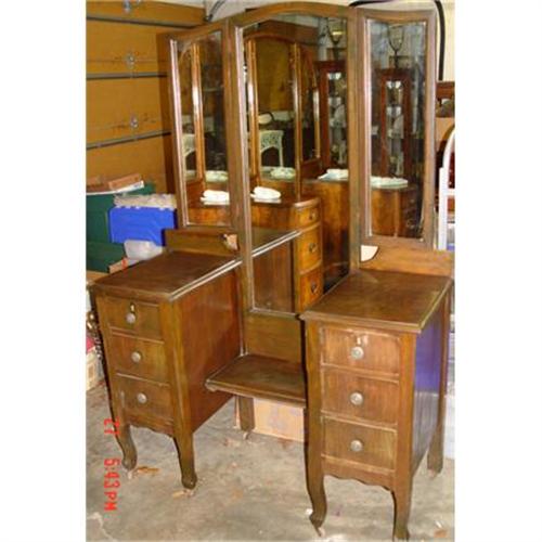 Mirrored Vanity Dressing Table Dresser Ca 1920 2390357