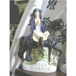 Antique Staffordshire Mounted Dick Turpin #2390364