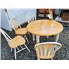 Image 2 : Wooden Table with 4 chairs & Leaf