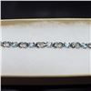 Image 1 : New Blue Topaz   Diamond Tennis Bracelet