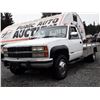 Image 2 : 0A --  1990 CHEVROLET 3500 4X4 FLAT DECK , White , 187829  KM's