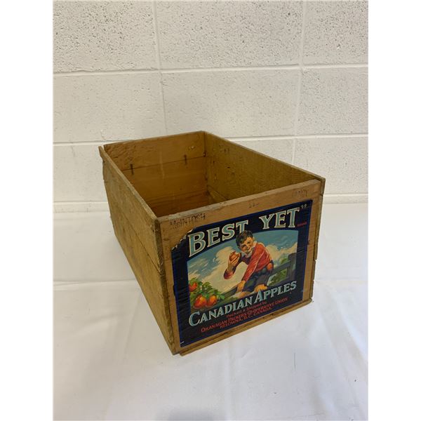 Best Yet Canadian Apples Crate