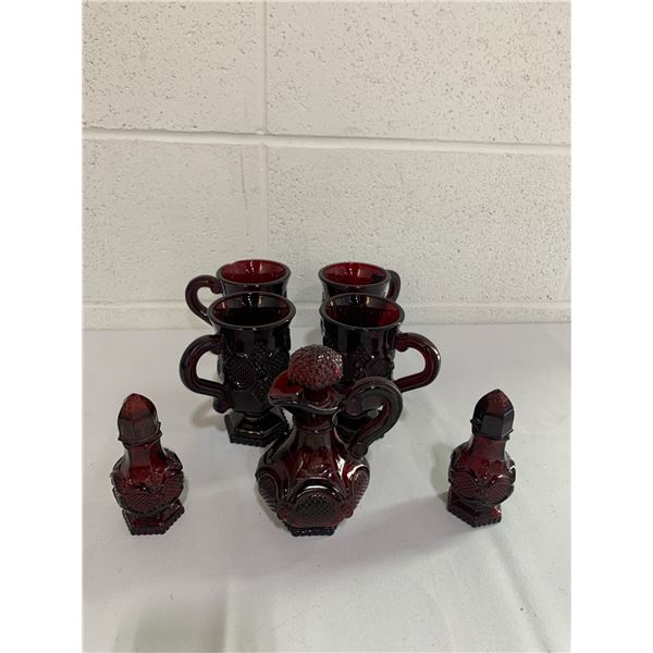 Avon Cape Cod Cranberry Glass