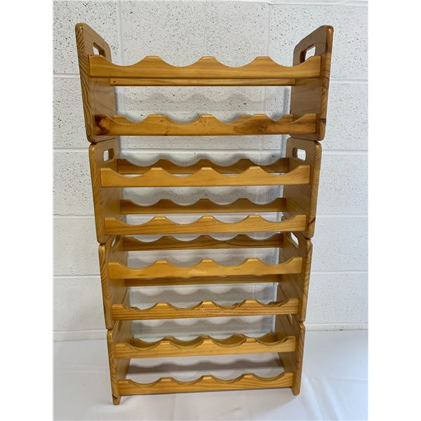 Wooden Stackable Wine Rack