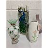 Image 2 : 9 Assorted Floral Vases