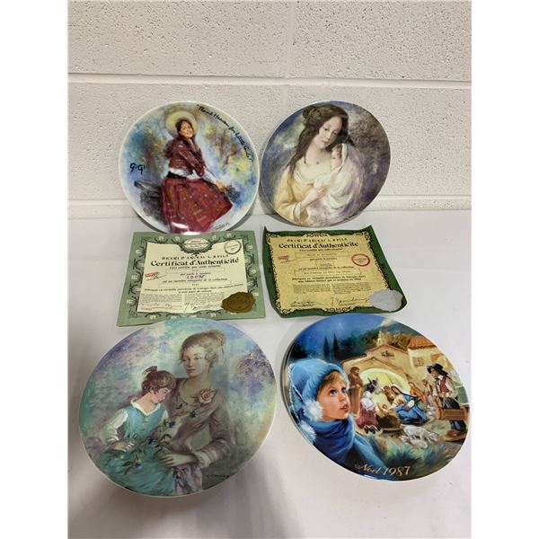 4 Darceau- Limoges Porcelaine Plates