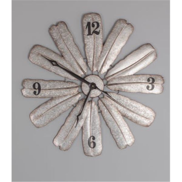 Turkey Tail Feather Windmill Clock