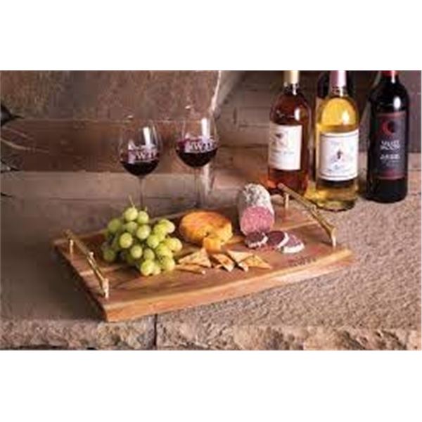 Double Barrel Shotgun Serving Tray