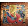 Image 1 : Contemporary Abstract Oil on Wood Panel #2354693