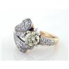 Image 1 : Retro Ring with 1.15tcw Diamonds in 14k Tutone #2354836