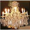 Image 1 : Crystal Beaded Chandelier Fixture #2355003