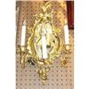 Image 1 : Pair of Dore Bronze Mirrored Sconces #2355064