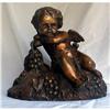 Image 1 : BRONZE CUPID WITH GRAPES, N Mueller, 19th #2355157