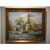 Image 1 : European Artist signed oil painting gilt frame!#2355377