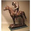 Image 1 : MAJESTIC WESTERN INDIAN SCOUT BRONZE SCULPTURE #2355385