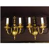 Image 1 : Two light brass sconces #2355486