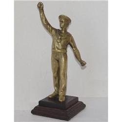 Vintage Bronze Sailor Sculpture Little Boy #2368493