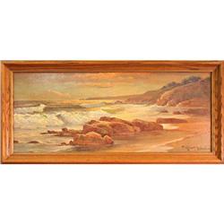  Sunset Shoreline  by Robert Wood-print #2368502