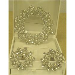 HUGE Glitzy Rhinestone Demi Parure! #2368514