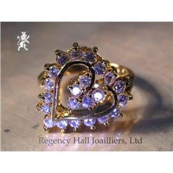 RHJ Dainty Prong-Set Cubic Zirconium Heart Ring#2368520