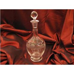 Etched French Crystal Decanter #2368536