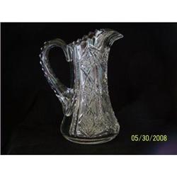 ABP Cut Glass 7" Tall Jug in Hobstar and #2368537