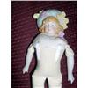Image 1 : 9" Bisque Bonnet Head Doll marked RMB #2368808