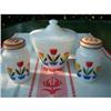 Image 1 : Fire King Tulip Pattern Shakers and Grease Jar #2368950