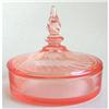 Image 1 : Tiffin Milady Pink Depression Glass Powder Jar #2369083