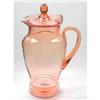 Image 1 : Pink Depression Glass Covered Pitcher #2369228